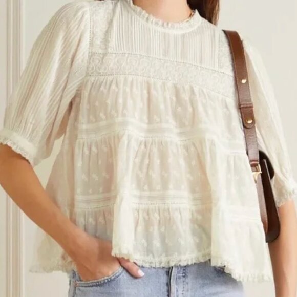 Doen Adnet Blouse, Salt, Size S - Picture 1 of 5